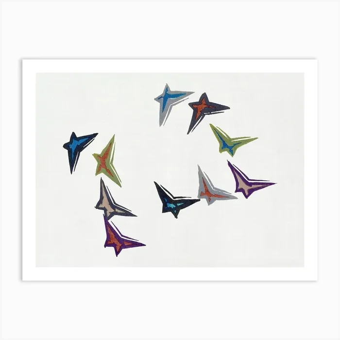 Abstract Butterfly, Kamisaka Sekka Art Print by Fy! Classic Art Prints and Posters