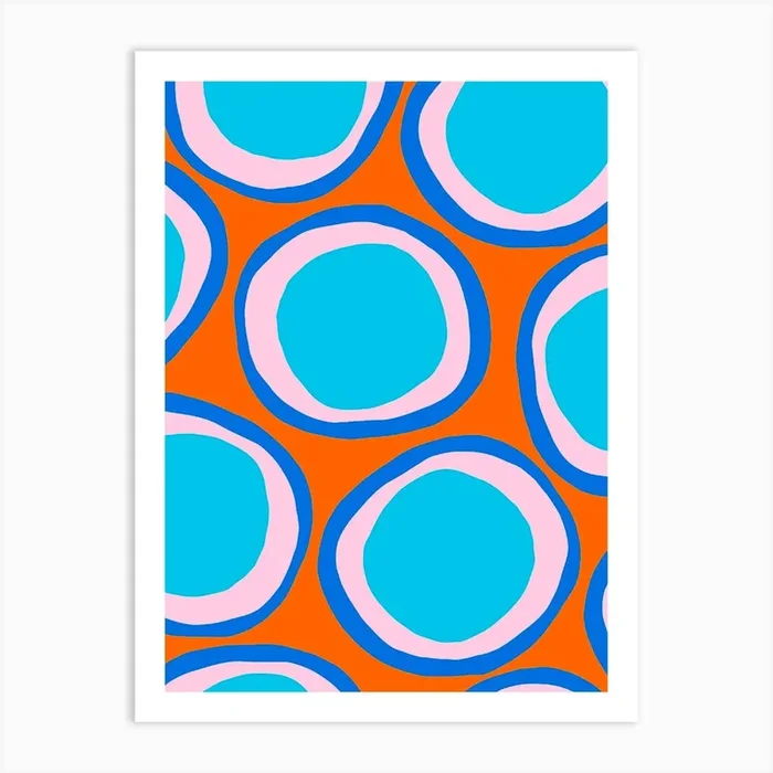 Abstract Circles 2 Art Print by Molly Gransden