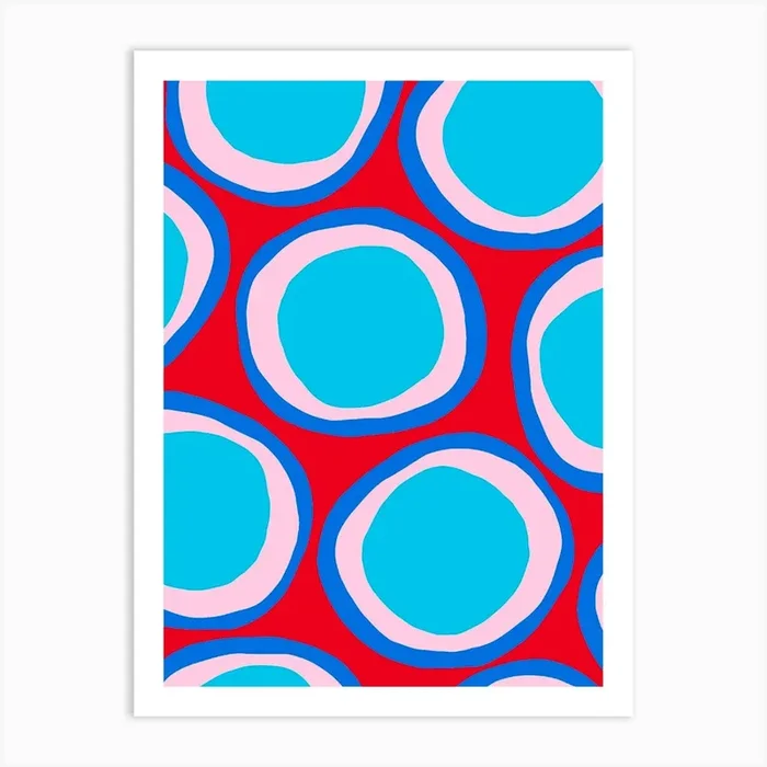 Abstract Circles 3 Art Print by Molly Gransden