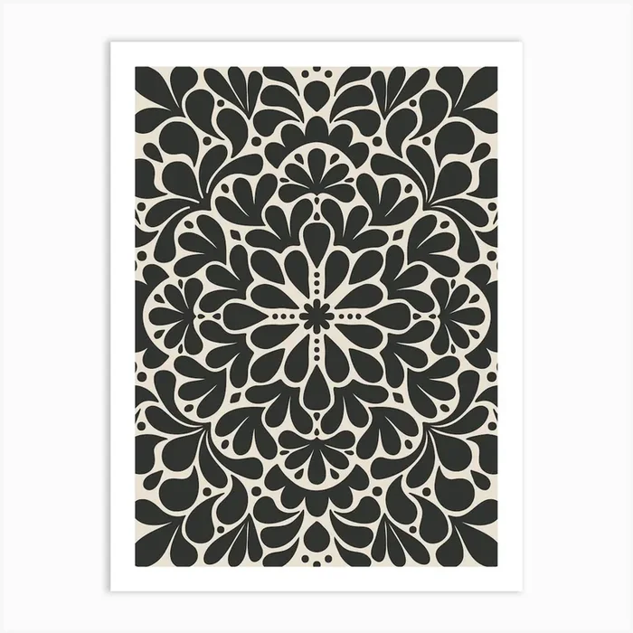 Abstract Floral No 1823 Art Print by Firum Studio