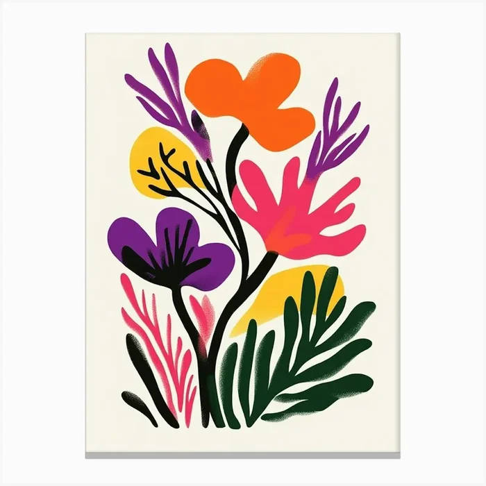 Abstract Floral Painting 11 Canvas PrintS by Shadesigns