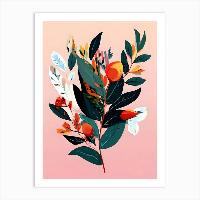 Abstract Floral Painting 5 Art Print by Art shop