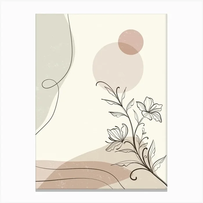 Abstract Floral Pattern 41 Canvas Print by BestArt