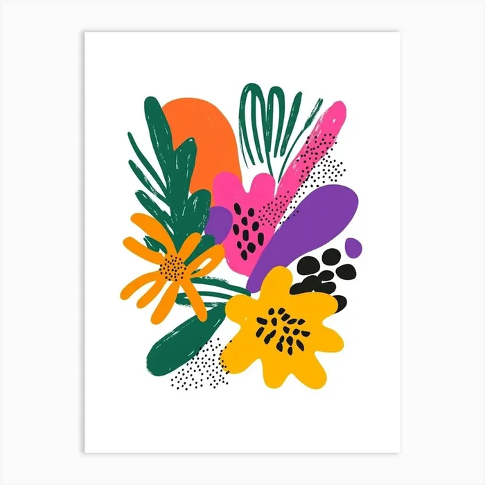Abstract Flowers 12 Art PrintS by Shadesigns