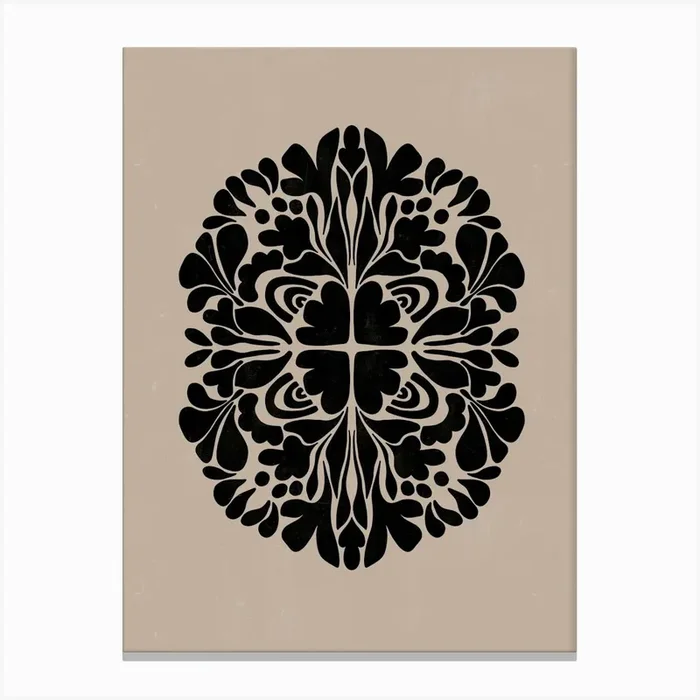 Abstract Folk No 1240 Canvas Print by Firum Studio