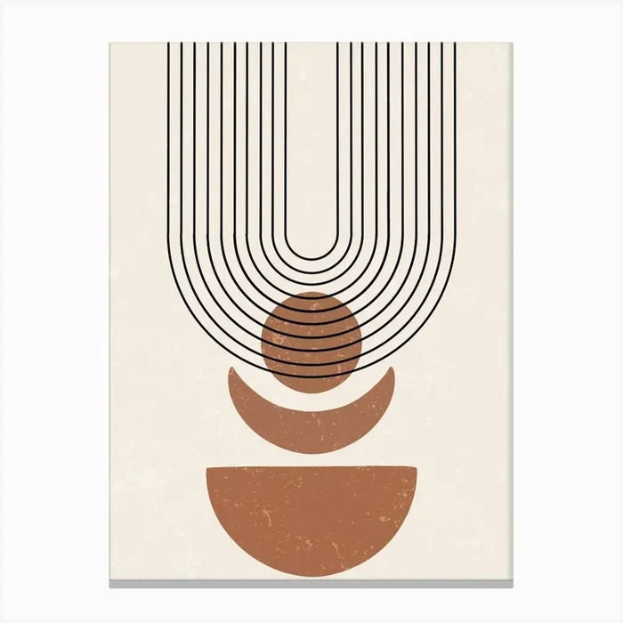 Abstract Geometric Pattern 5 Canvas Print by BestArt