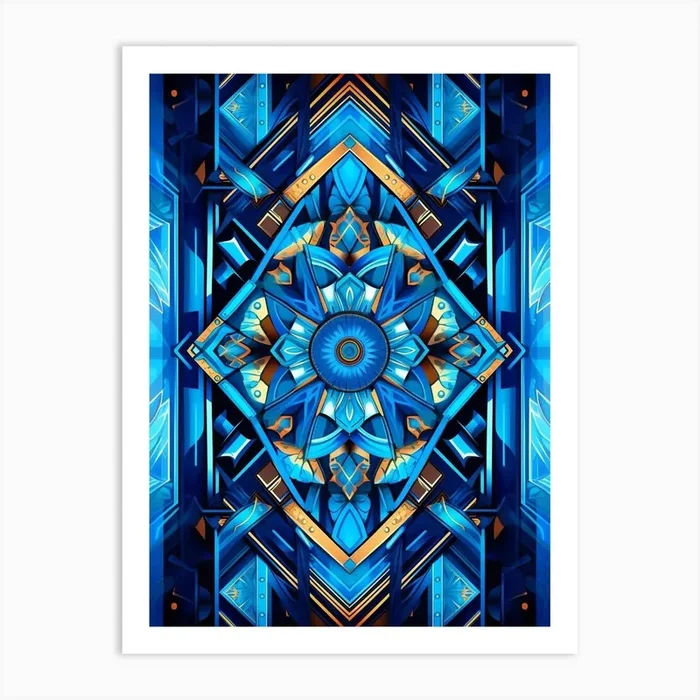 Abstract Geometric Patterns 3 Art Print by Abstract Art Expressions