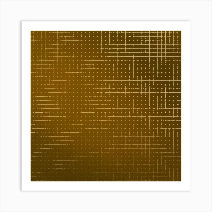 Abstract gold golden Background Art Print by Etnousta