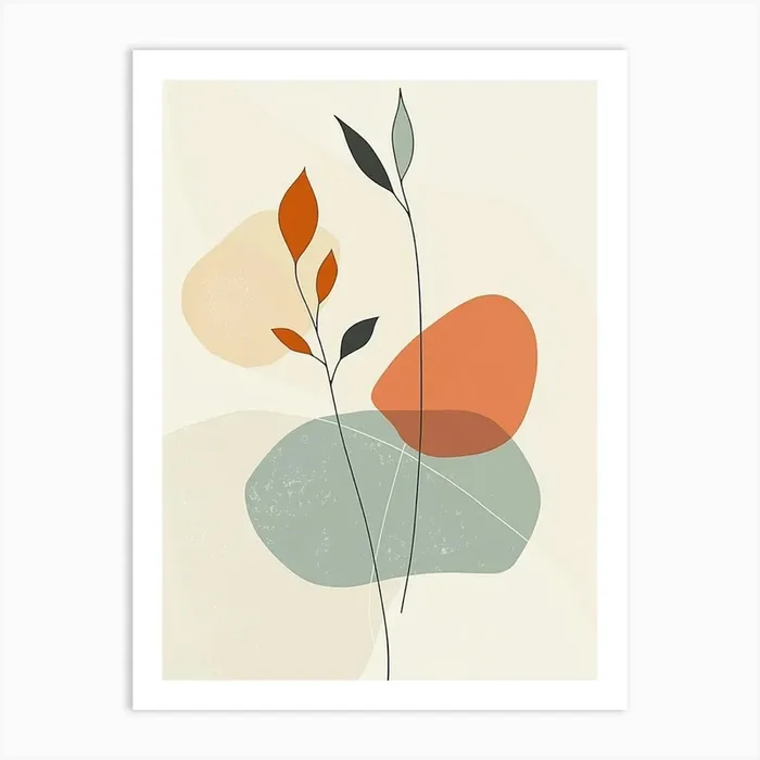 Abstract Leaves Canvas Print 1 Art PrintS by Shadesigns