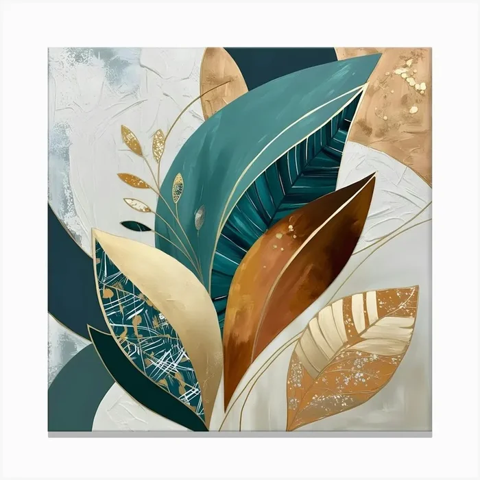 Abstract Leaves Canvas Print 13 Canvas Print by Art shop