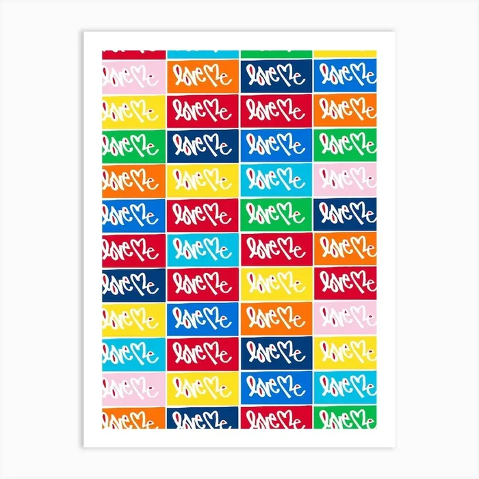 Abstract Love Poster Art Print by Molly Gransden
