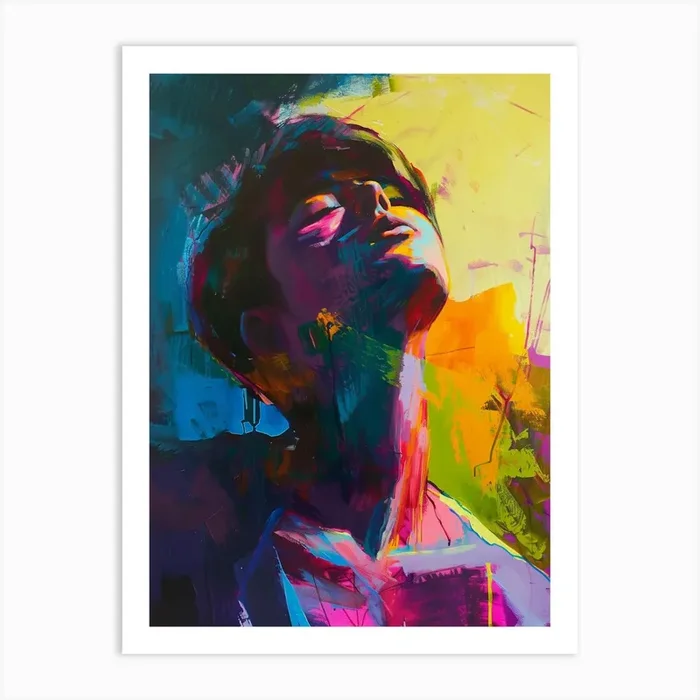 Abstract Of A Woman 1 Art Print by DamianLuna