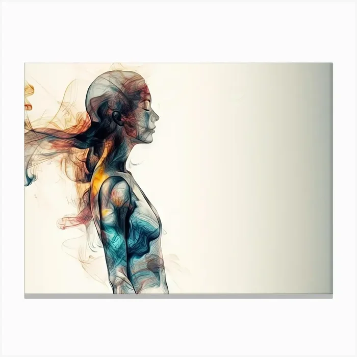 Abstract Of A Woman 2 Canvas PrintCZ by Count Zero