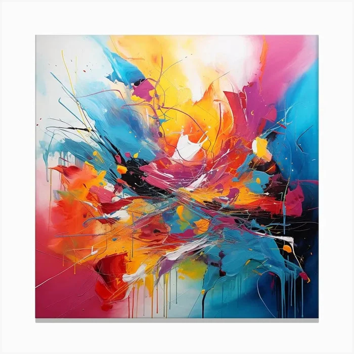 Abstract Painting 30 Canvas Print by Olya Enina