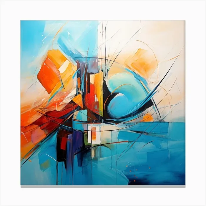 Abstract Painting 4 Canvas Print by Olya Enina