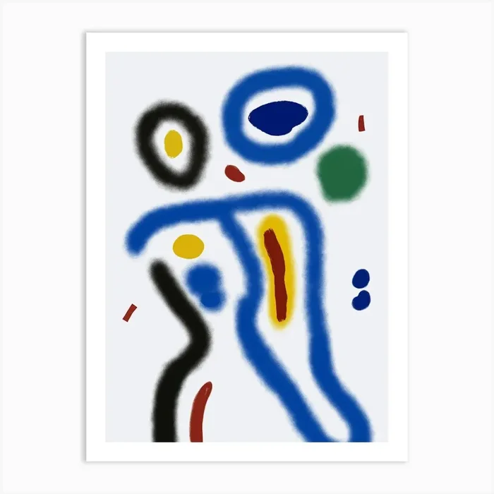 Abstract Painting Lovers Art Print by Little Dean