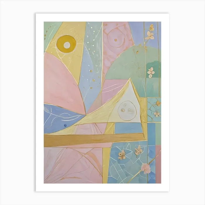 Abstract Pastel Thoughts Art PrintDP by Daydream Pacific