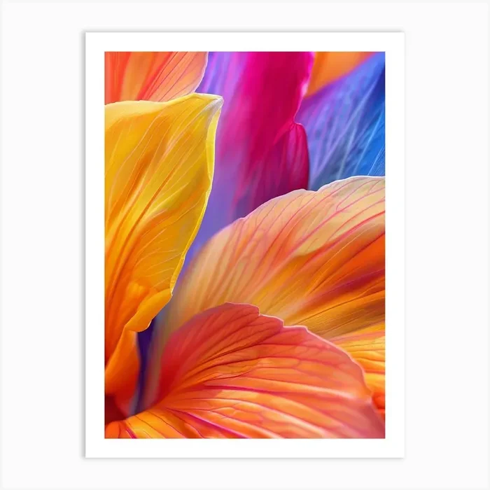 Abstract Petal 2 Art PrintBP by Bilge Paksoylu