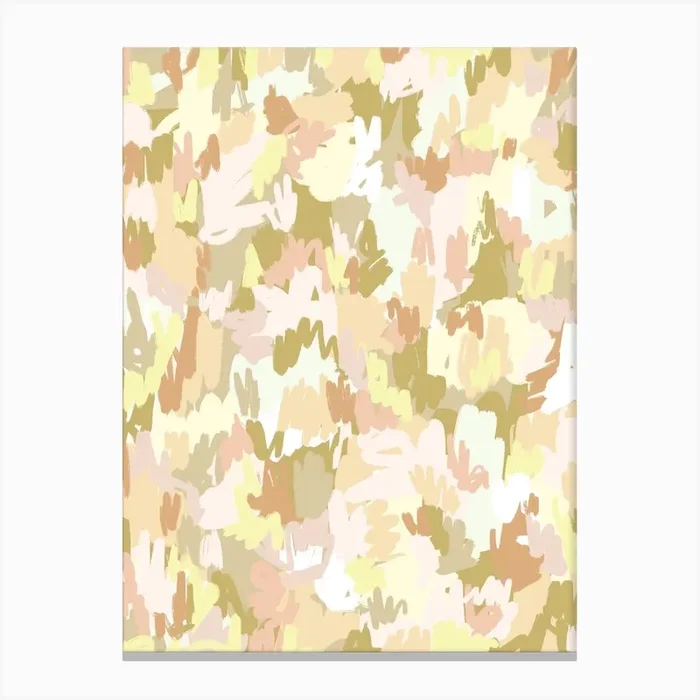 Abstract Scribbles 2 Canvas Print by Bohomadic Studio