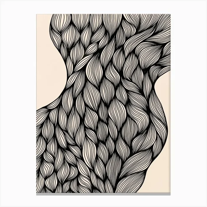 Abstract Shapes No 1081 Canvas Print by Firum Studio