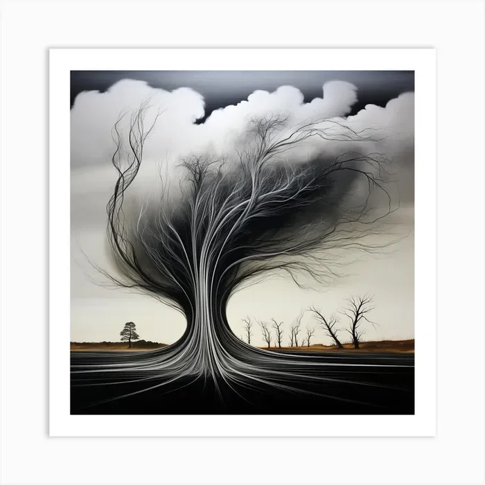 Abstract Tree Art Print by DBmedia