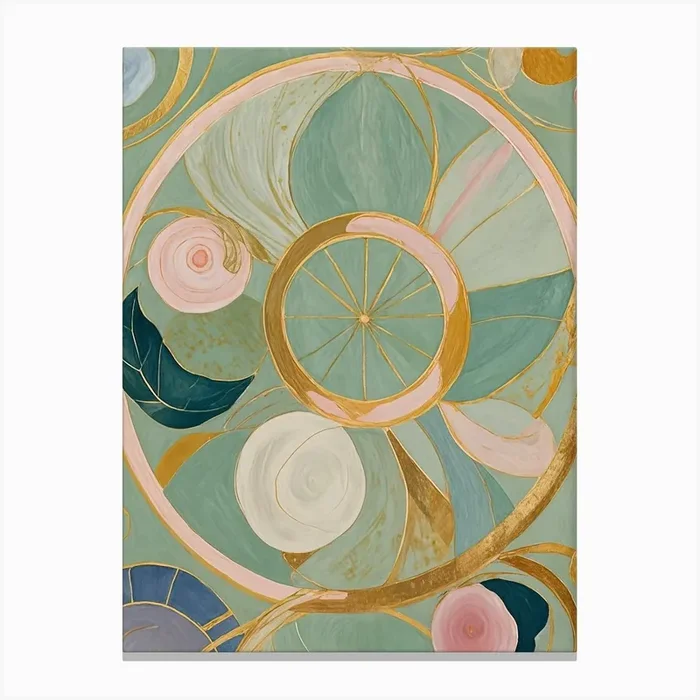 Abstract Wheel Canvas PrintDP by Daydream Pacific