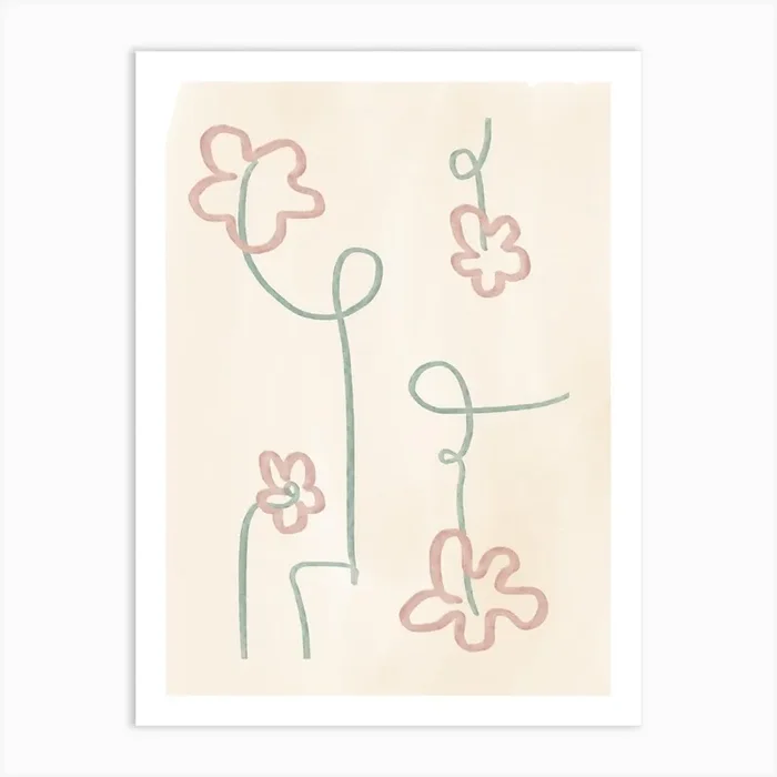 Abstracto Amapola Art Print by Mambo