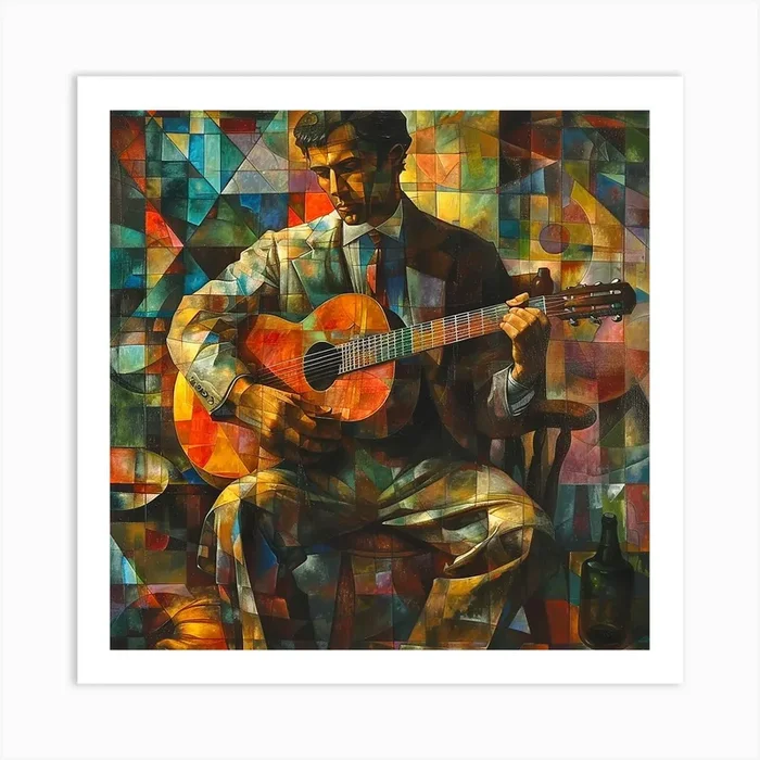 Acoustic Guitar 1 Art Print by Pierce Millington Gallery