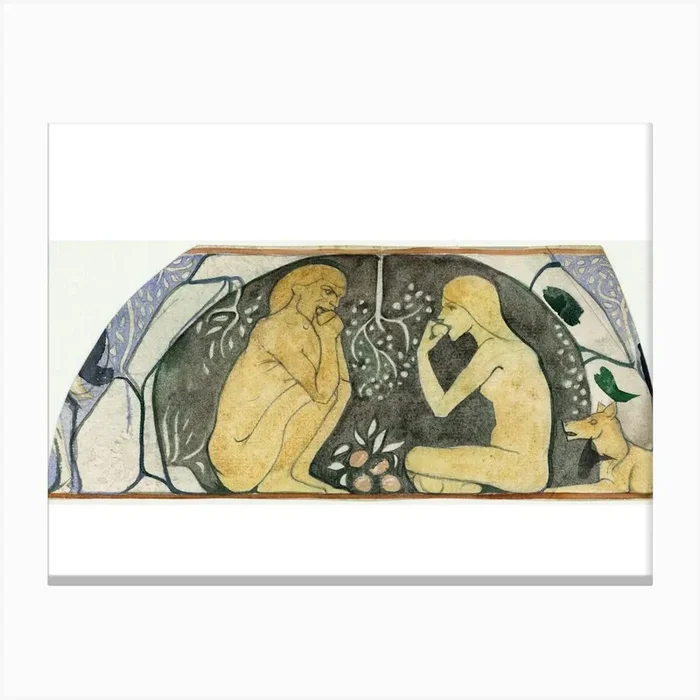 Adam And Eve (1878–1938), Richard Roland Holst Canvas Print by Fy! Classic Art Prints and Posters