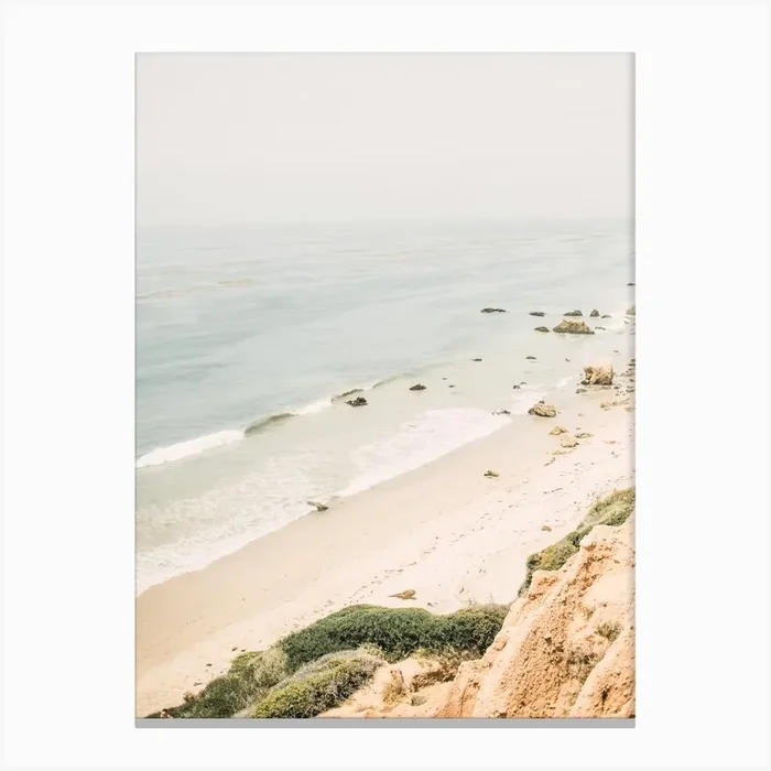 Aerial Beach View Canvas Print by Boheme At Home