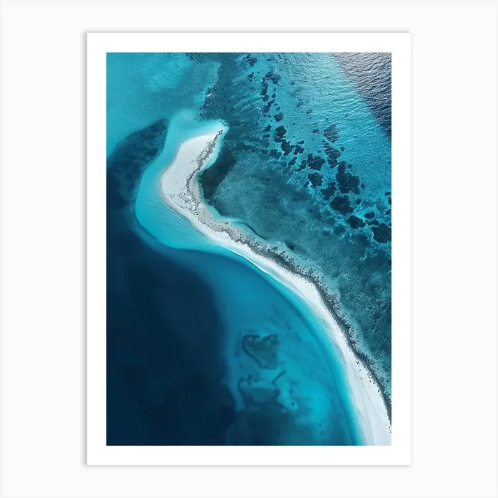 Aerial View Of The Bahamas Art Print by Pierce Millington Gallery