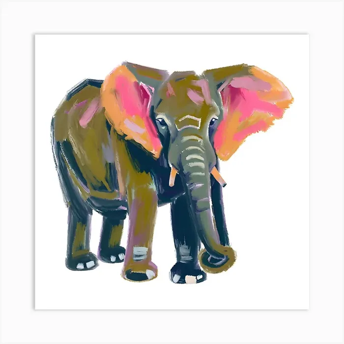 African Bush Elephant 04 Art Print by Lisa Baum