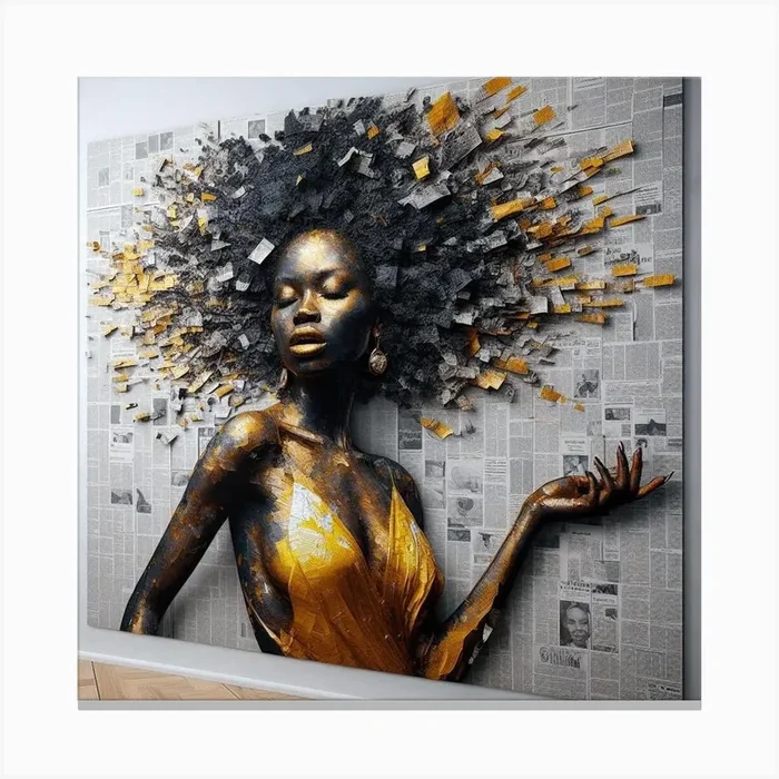 Afrofuturism 9 Canvas Print by eyecatchingkustomsbybee