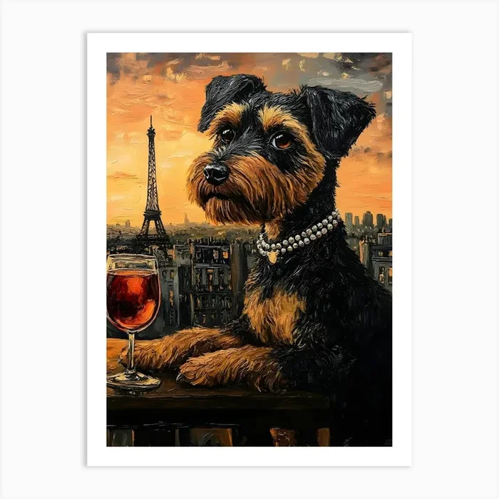 Airedale Whimsy 15 Art PrintSC by S.K. Coghlan