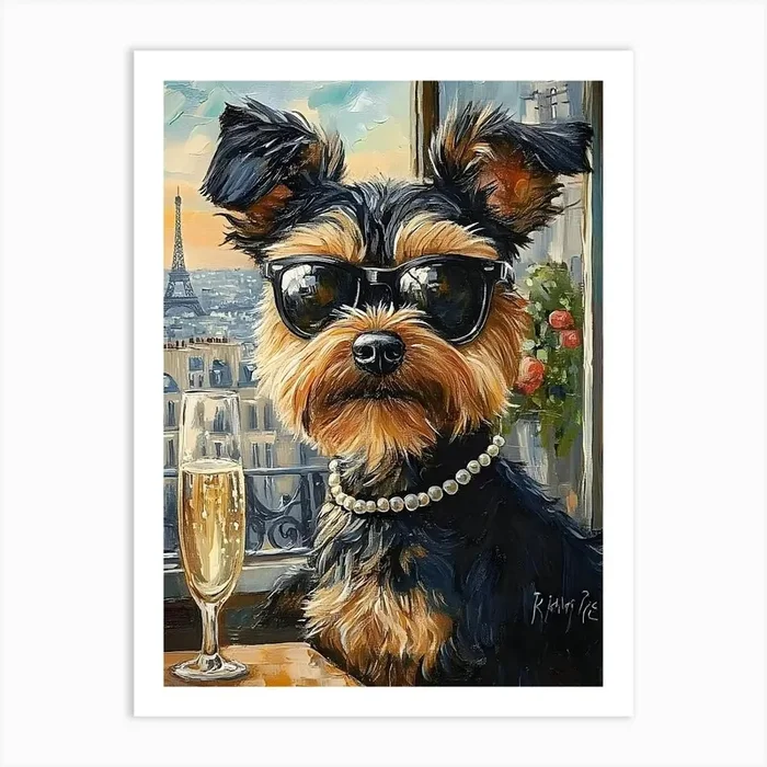 Airedale Whimsy 22 Art PrintSC by S.K. Coghlan