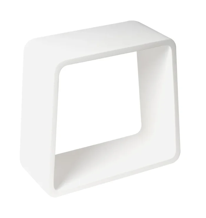 ALFI brand ABST55 White Matte Solid Surface Resin Bathroom / Shower Stool