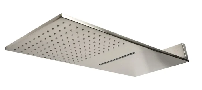 ALFI brand RAIN10SW-BN Brushed Nickel 10 ” Wall-Mounted Square Waterfall Rain Shower Head