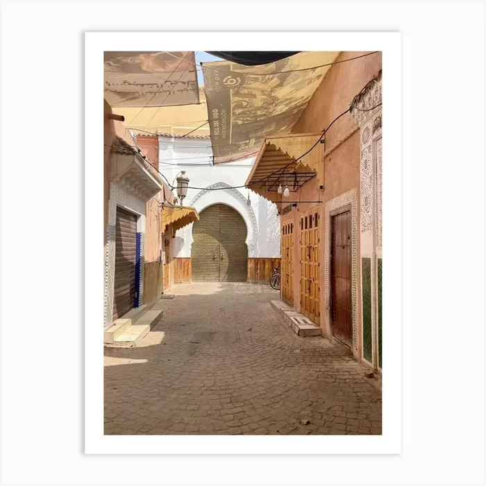 Alleyway In Marrakech Art Print by the Limón