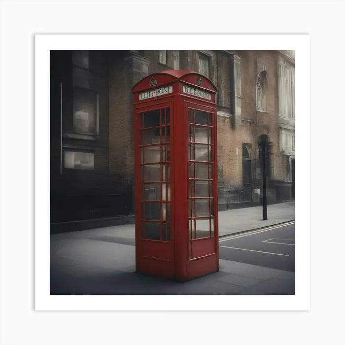 Alone, phone booth Art Print by ZCOGRAPHICS