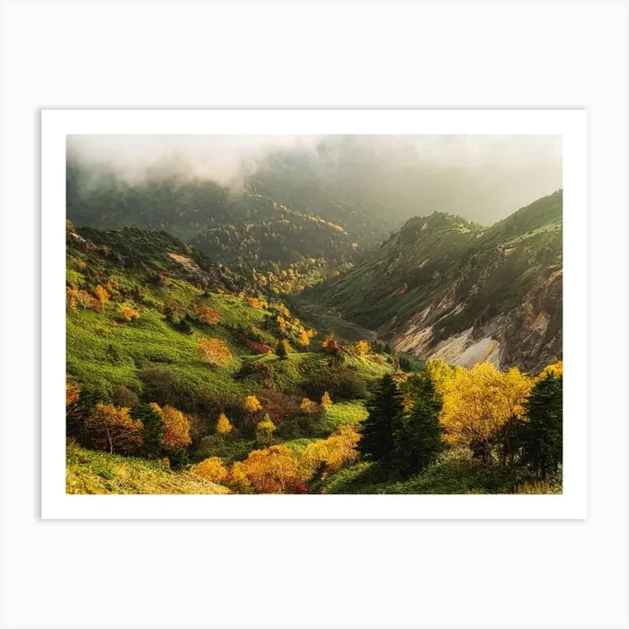 Alpine Autumn Art Print by 1x