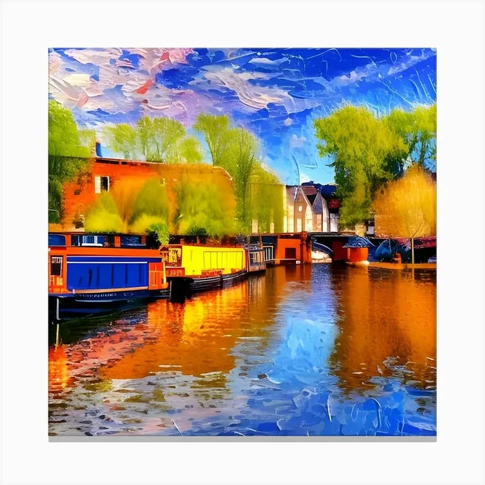 Amsterdam Canals Canvas Print by Steve Good