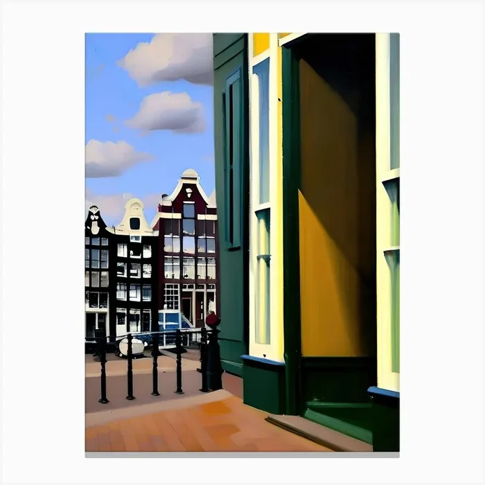 Amsterdam View Canvas PrintAB by Art Boutique