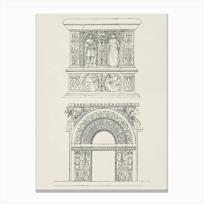 Ancient Architecture, Owen Jones Canvas Print by Fy! Classic Art Prints and Posters