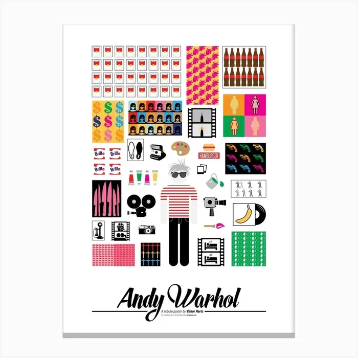 Andy Warhol Canvas Print by Viktor Hertz