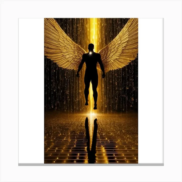 Angel Wings Canvas PrintA by Afrikanqueen