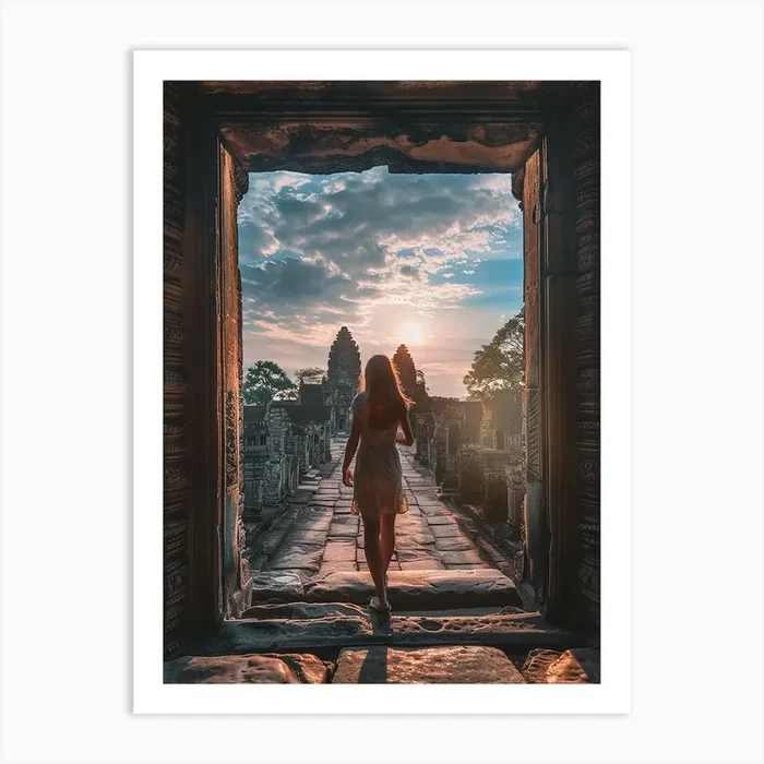 Angkor Temple Art Print by Pierce Millington Gallery
