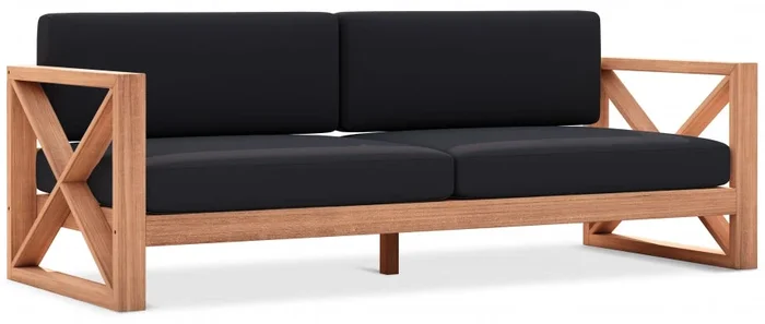 Anguilla 83 ” Water Resistant Fabric Upholsetered Outdoor Patio Sofa