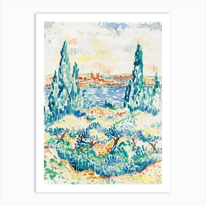 Antibes, Henri Edmond Cross Art Print by Fy! Classic Art Prints and Posters