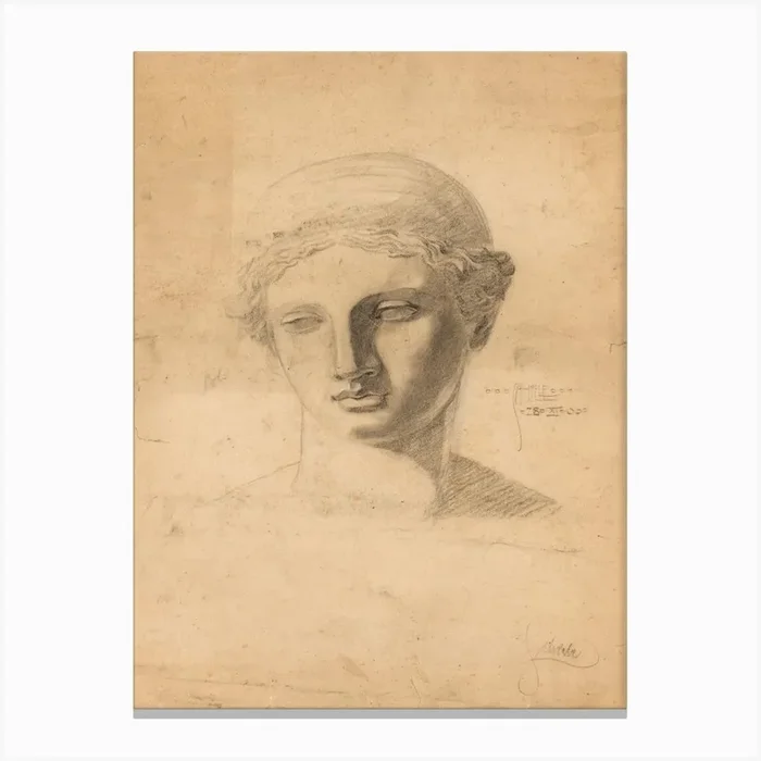Antique Bust (1906), Egon Schiele Canvas Print by Fy! Classic Art Prints and Posters