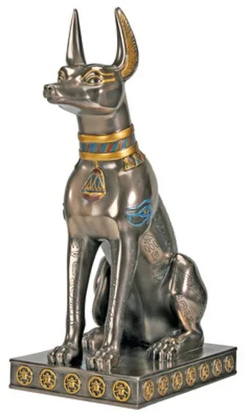 Anubis Bronze Finish 12.5 ” High
